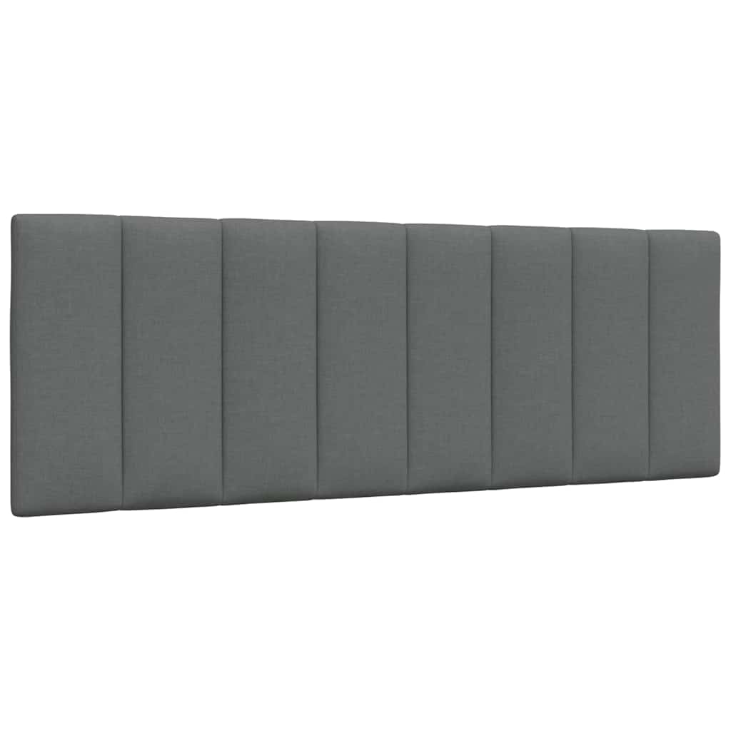JUNG Vida Kopfteil-Kissen "Hanko" Dunkelgrau 140 cm Stoff