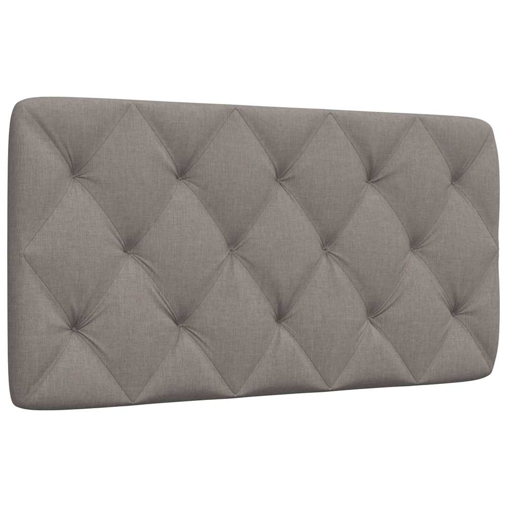 JUNG Vida Kopfteil-Kissen Taupe 100 cm Stoff