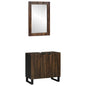 JUNG Vida Badezimmermöbel-Set mit Regal 2 pcs Walnussbraun Holzwerkstoff