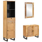 JUNG Vida Badezimmer Sets mit Schubladen 3 pcs Natur Massivholz Mango