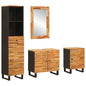 JUNG Vida Badezimmer Sets mit Schubladen mit Regal Natur Massivholz Mango