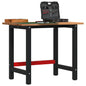 JUNG Vida Werkbank Hellbraun 100x60x81,5 cm Massivholz Eiche
