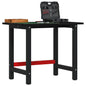 JUNG Vida Werkbank Dunkelbraun 100x60x81,5 cm Massivholz Eiche