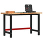 JUNG Vida Werkbank 140x60x83 cm Massivholz Akazie Rechteckig