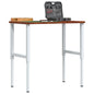 JUNG Vida Werkbank Dunkelbraun 100x60x(71,5-98) cm Massivholz Eiche