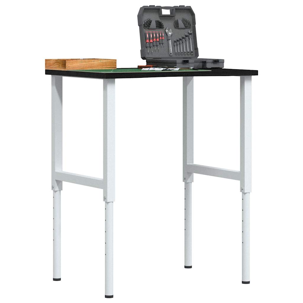 JUNG Vida Werkbank Dunkelbraun 80x60x(71,5-98) cm Massivholz Eiche