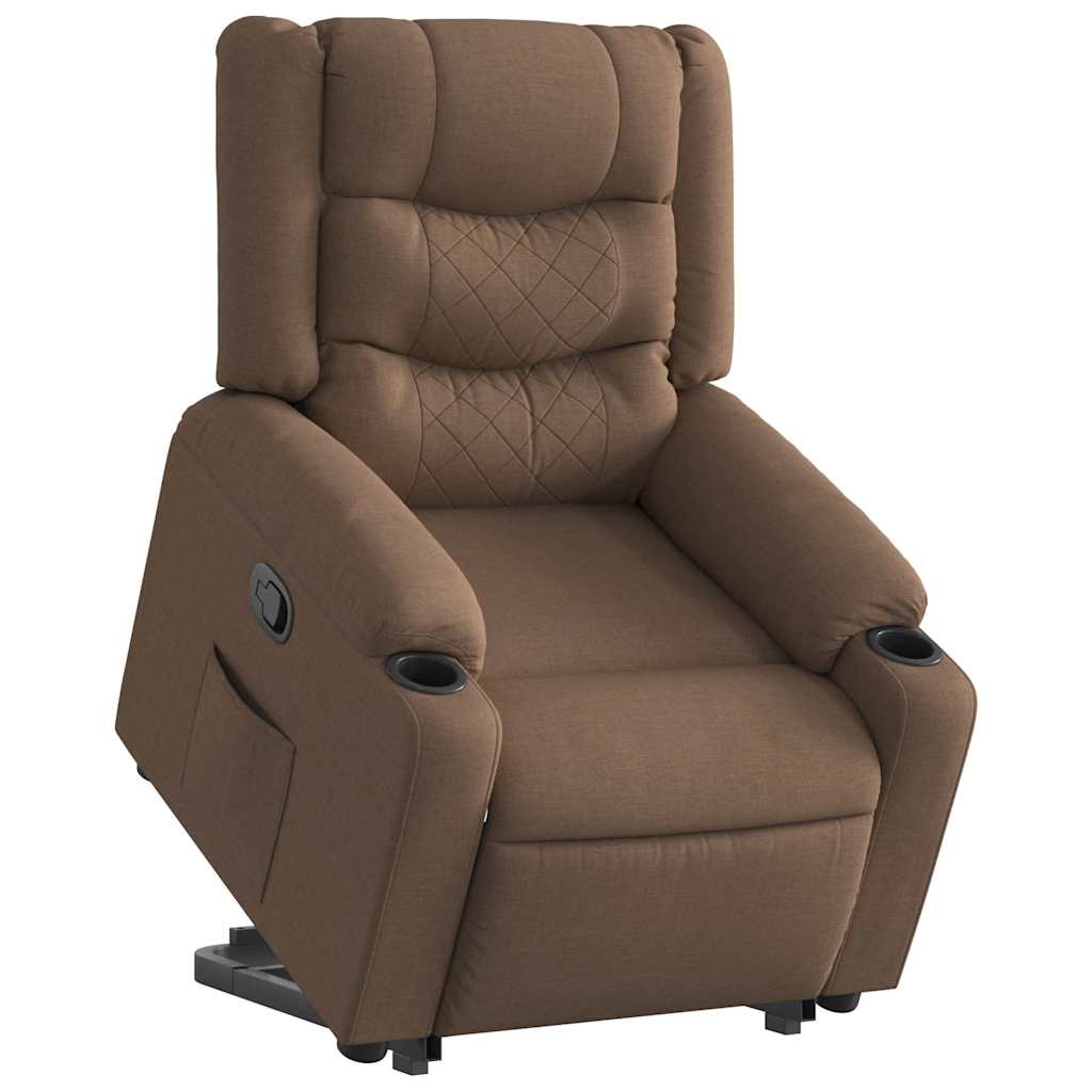 JUNG Vida Relaxsessel mit Aufstehhilfe Braun Stoff