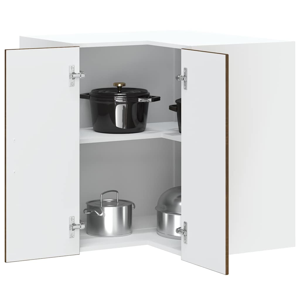 JUNG Vida Küchen-Eckhängeschrank Kalmar Braun Eichen-Optik Holzwerkstoff