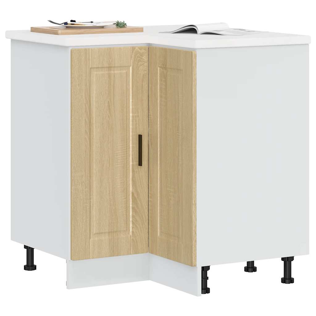 JUNG Vida Küchen-Eckunterschrank Porto Sonoma-Eiche Holzwerkstoff