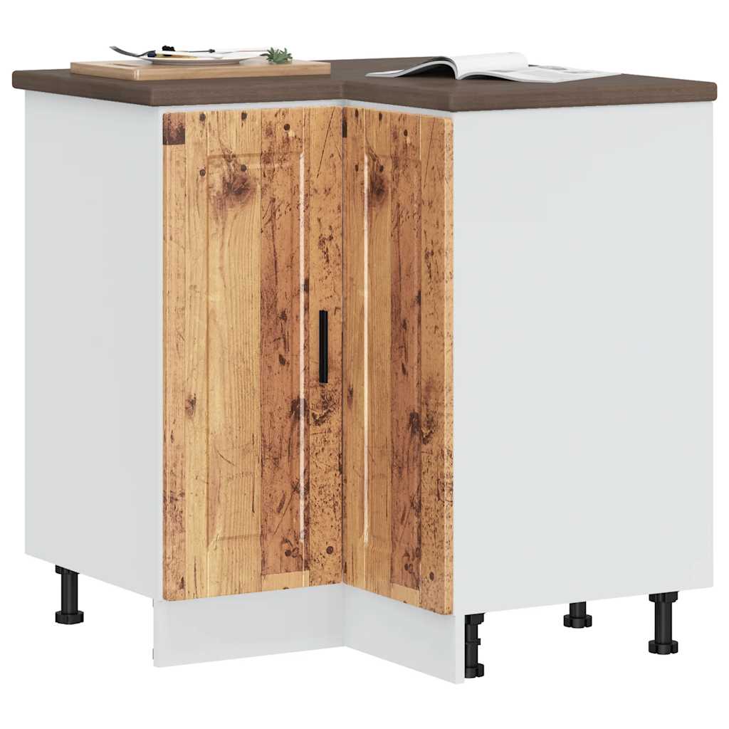 JUNG Vida Küchen-Eckunterschrank Porto Altholz-Optik Holzwerkstoff