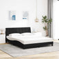 JUNG Vida Bettgestell ohne Matratze "Hanko" Schwarz 160x200 cm Stoff