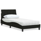 JUNG Vida Bett mit Matratze "Hanko" Schwarz 90x200 cm Stoff