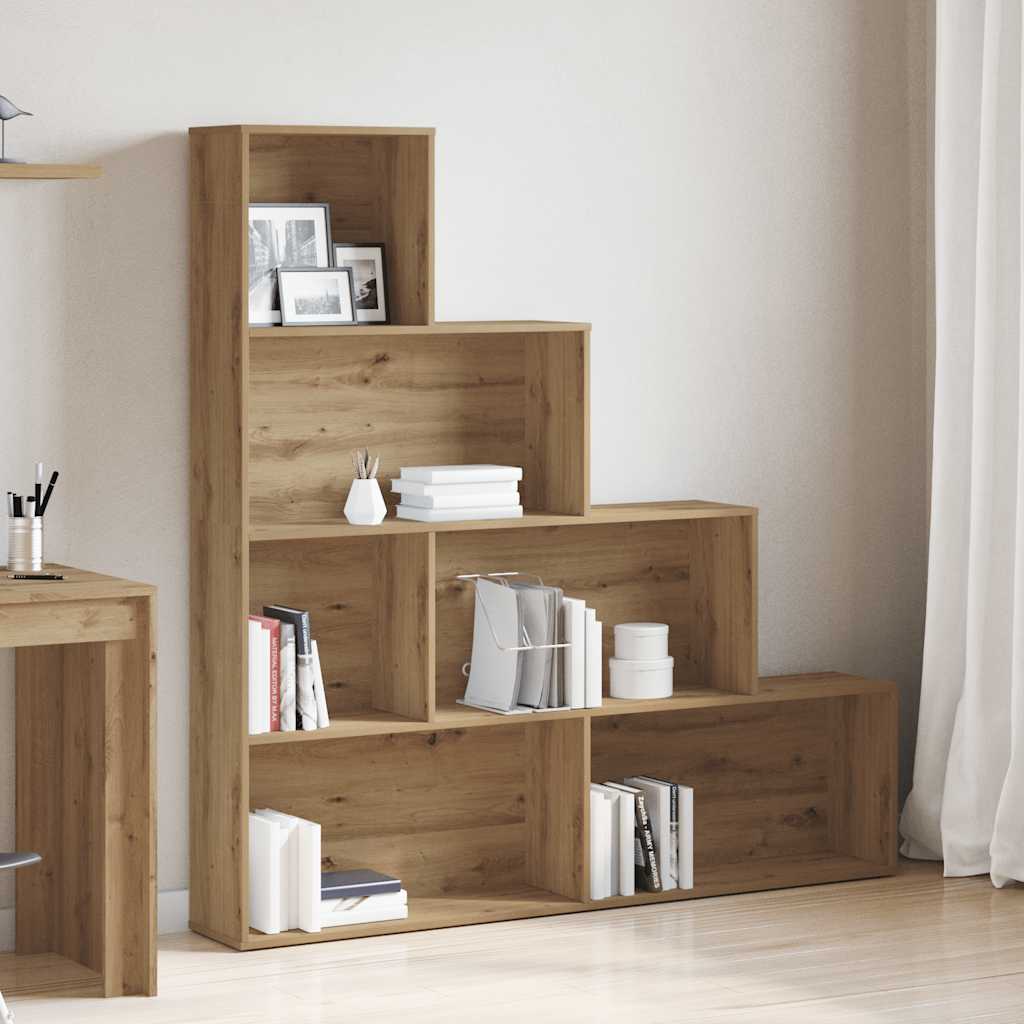 JUNG Vida Bücherregal Artisan-Eiche 157x24x160 cm Holzwerkstoff