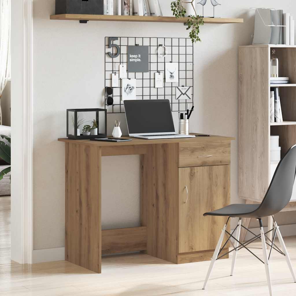 JUNG Vida Schreibtisch Artisan-Eiche 100x50x76 cm Holzwerkstoff