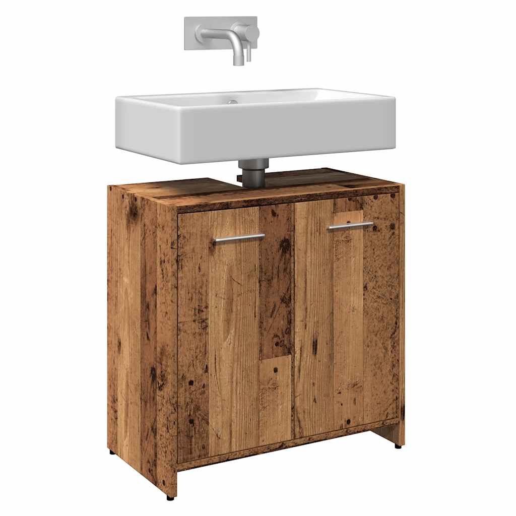 JUNG Vida Waschbeckenunterschrank Altholz-Optik 60x33x60 cm Holzwerkstoff