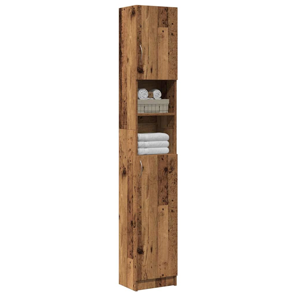JUNG Vida Badschrank Altholz-Optik 32x25,5x190 cm Holzwerkstoff