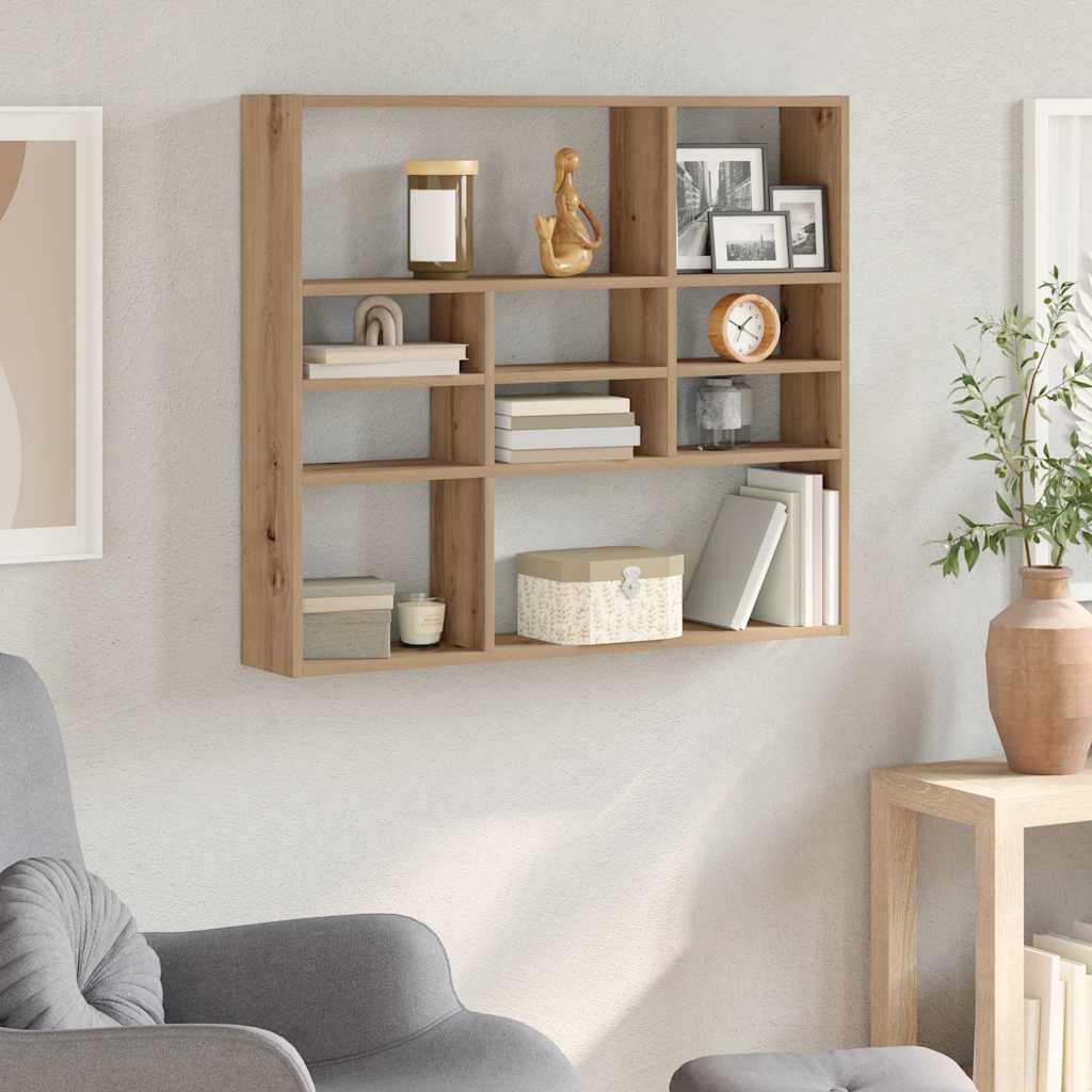 JUNG Vida Wandregal Artisan-Eiche 90x16x78 cm Holzwerkstoff