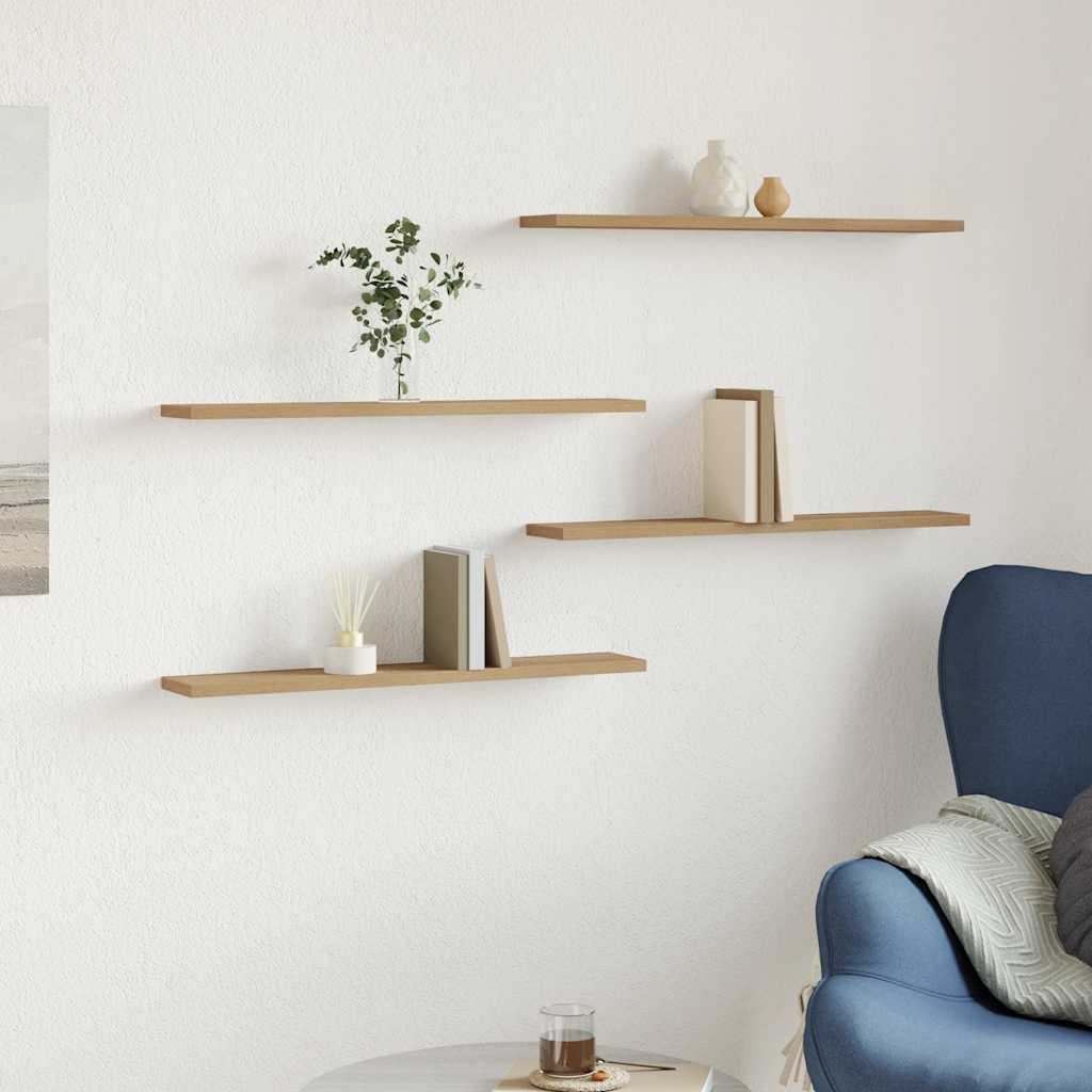 JUNG Vida Wandregale 4 Stk. Artisan-Eiche 60x20x1,5 cm Holzwerkstoff