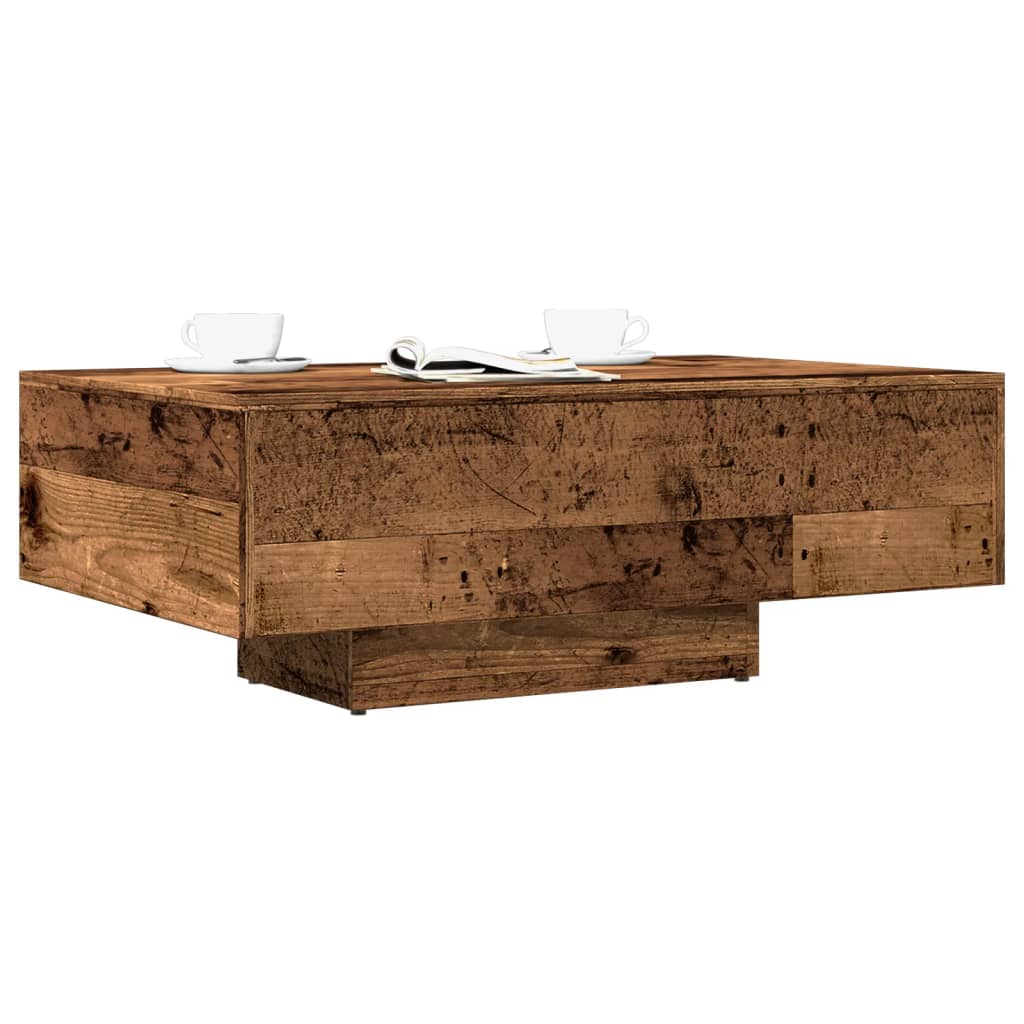 JUNG Vida Couchtisch Altholz-Optik 85x55x31 cm Holzwerkstoff