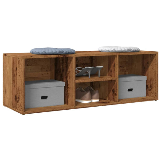 JUNG Vida Schuhbank Altholz-Optik 105x35x35 cm Holzwerkstoff