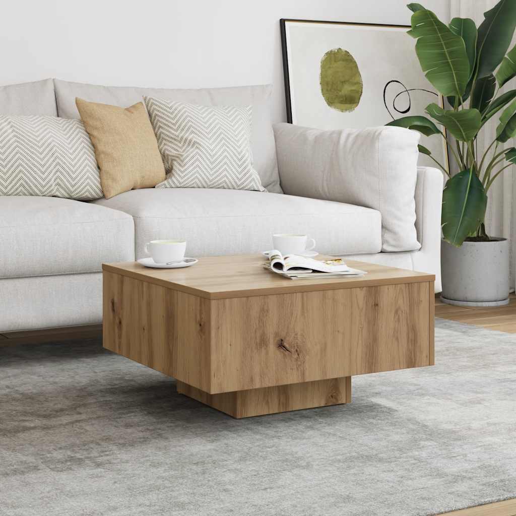 JUNG Vida Couchtisch Artisan-Eiche 60x60x31,5 cm Holzwerkstoff