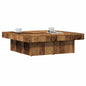 JUNG Vida Couchtisch Altholz-Optik 90x90x28 cm Holzwerkstoff
