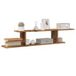 JUNG Vida TV-Wandregal Altholz-Optik 125x18x23 cm Holzwerkstoff