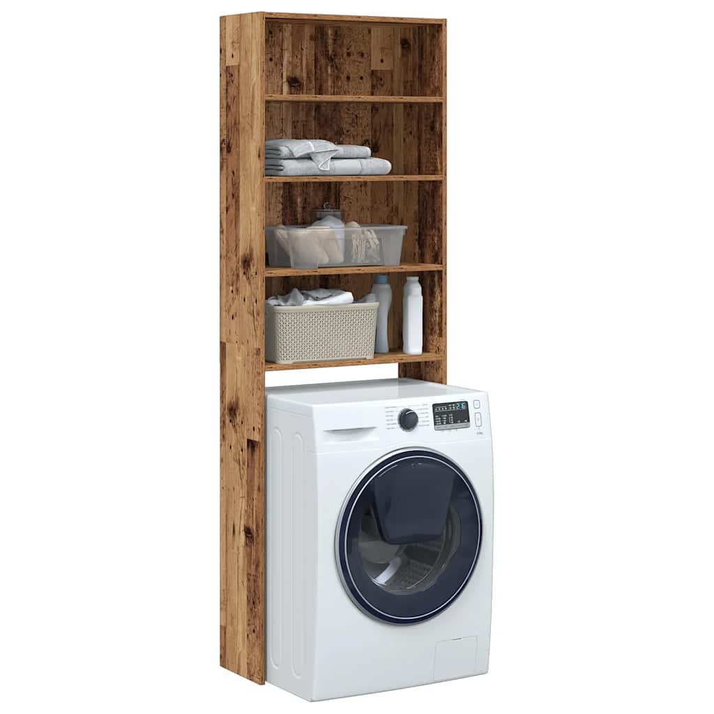 JUNG Vida Waschmaschinenregal Altholz-Optik 64x24x190 cm