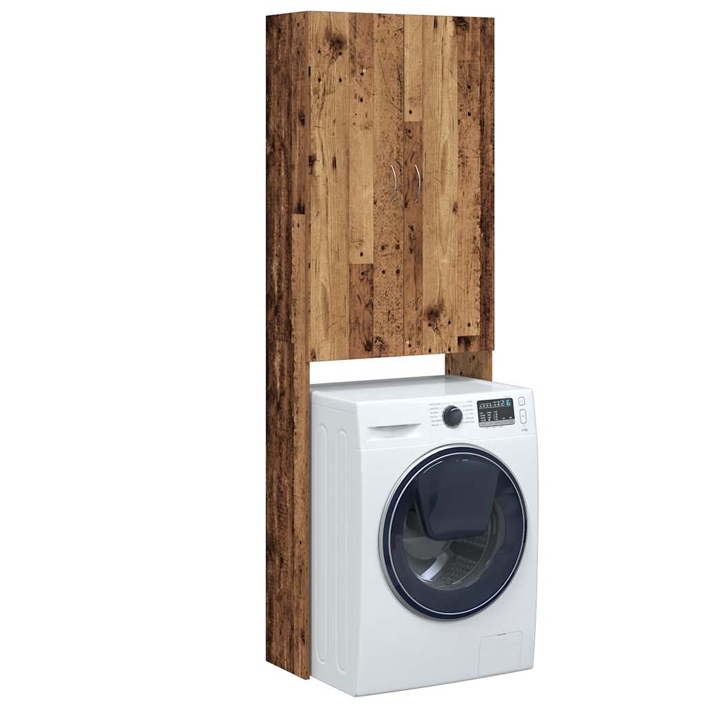 JUNG Vida Waschmaschinenschrank Altholz-Optik 64x25,5x190 cm
