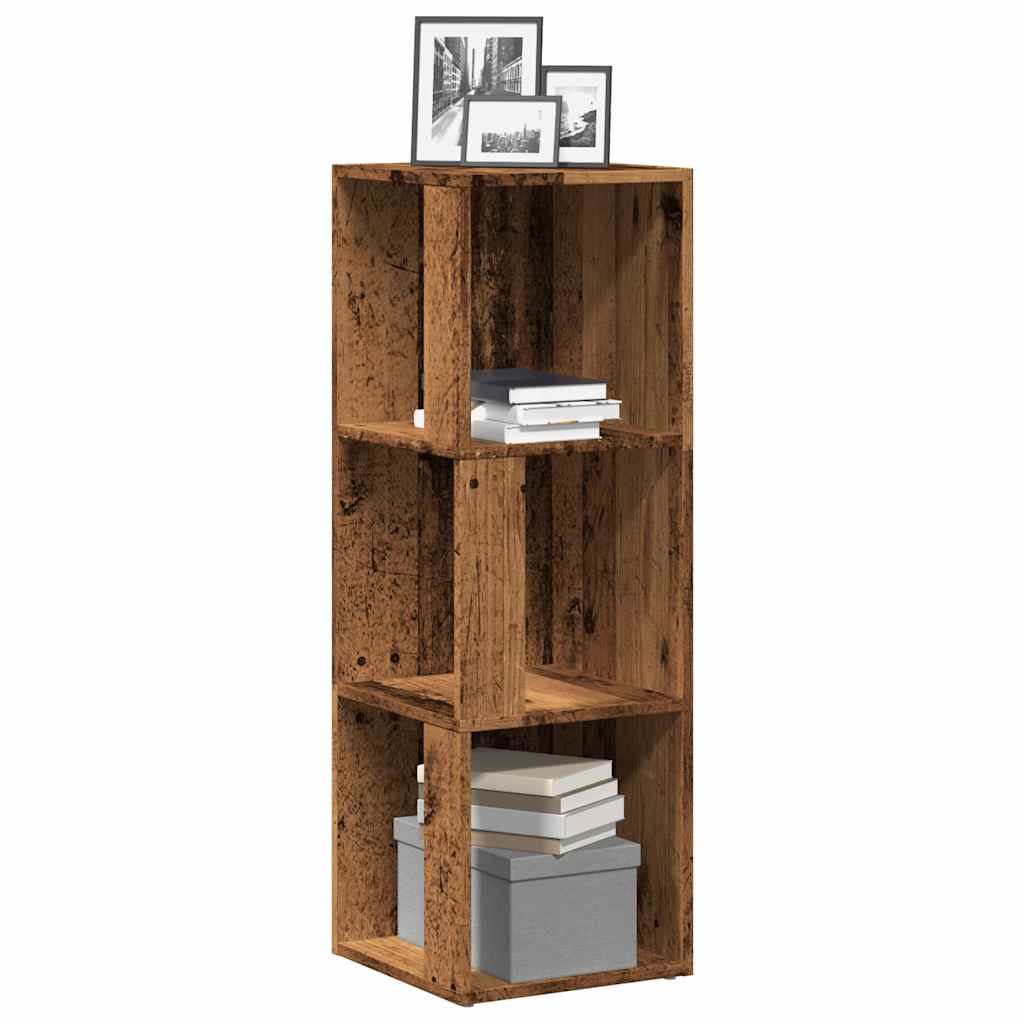 JUNG Vida Eckregal Altholz-Optik 33x33x100 cm Holzwerkstoff