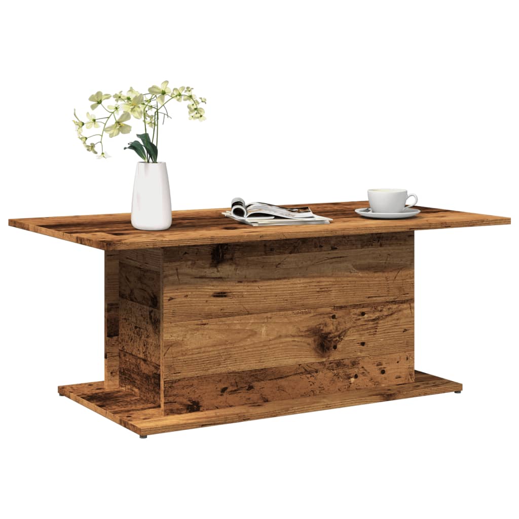 JUNG Vida Couchtisch Altholz-Optik 102x55,5x40 cm Holzwerkstoff