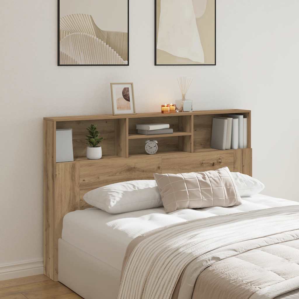 JUNG Vida Kopfteil mit Stauraum Artisan-Eiche 160x19x103,5 cm