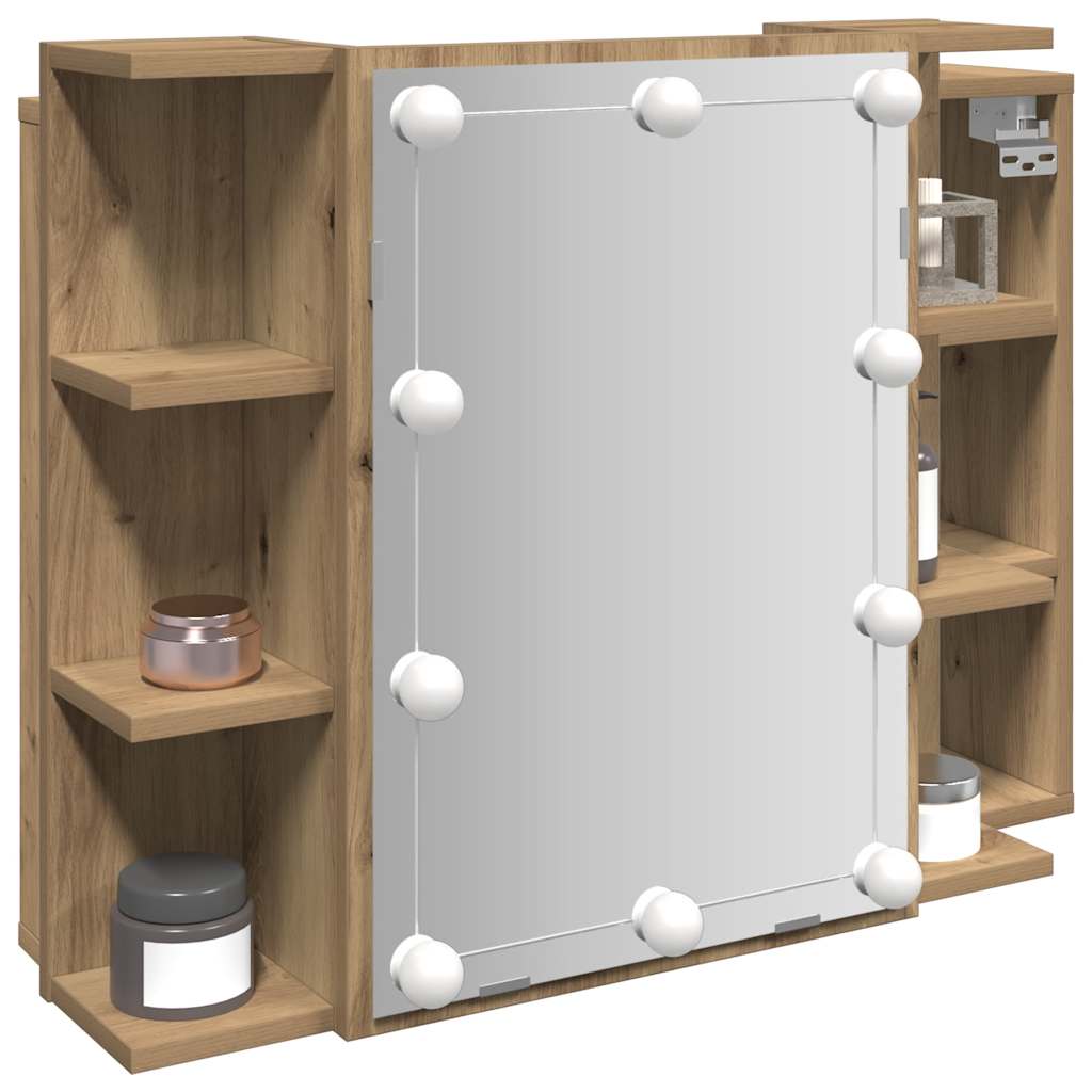 JUNG Vida Spiegelschrank mit LED Artisan Eichen-Optik 70x16,5x60 cm
