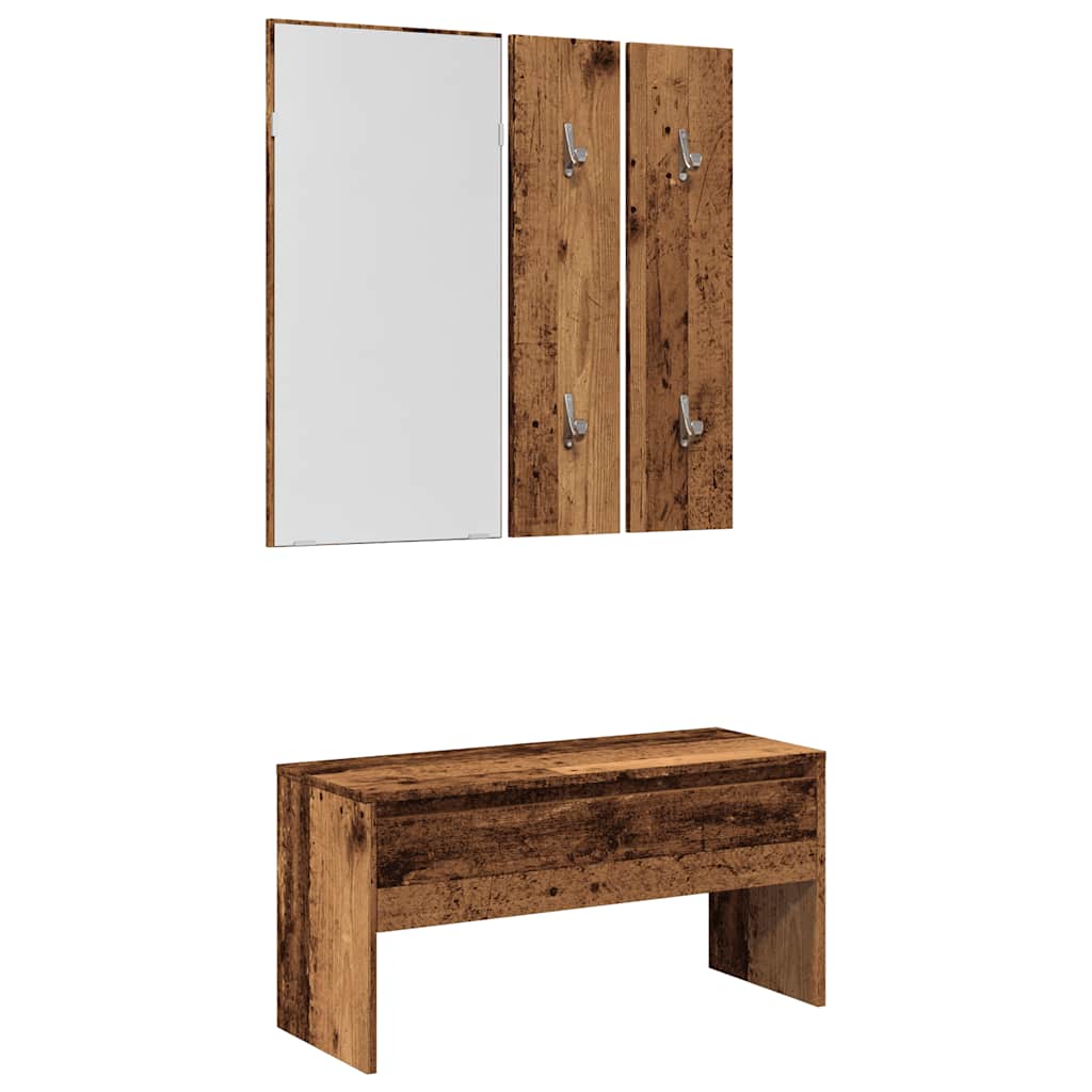 JUNG Vida Garderoben-Set Altholz-Optik Holzwerkstoff