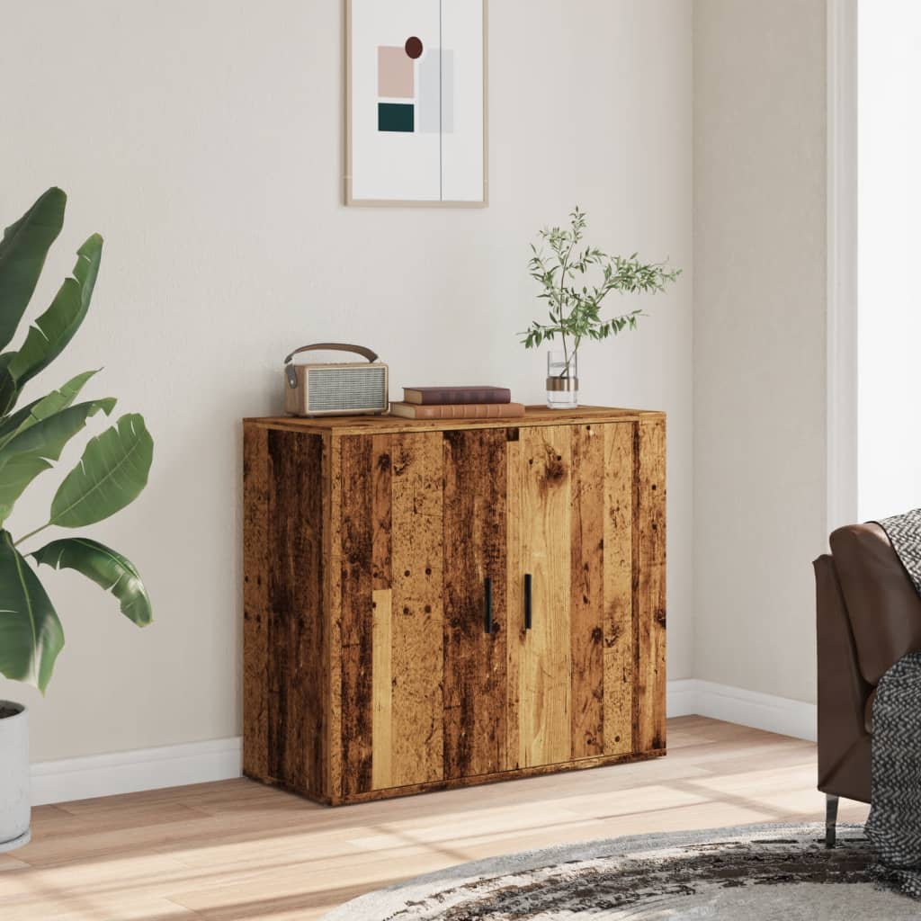 JUNG Vida Sideboard Altholz-Optik 80x33x70 cm Holzwerkstoff