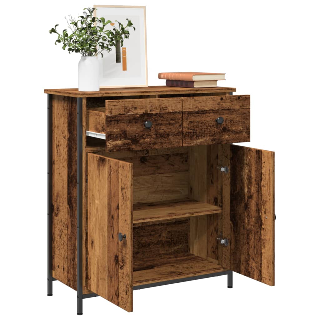 JUNG Vida Sideboard Altholz-Optik 70x30x80 cm Holzwerkstoff
