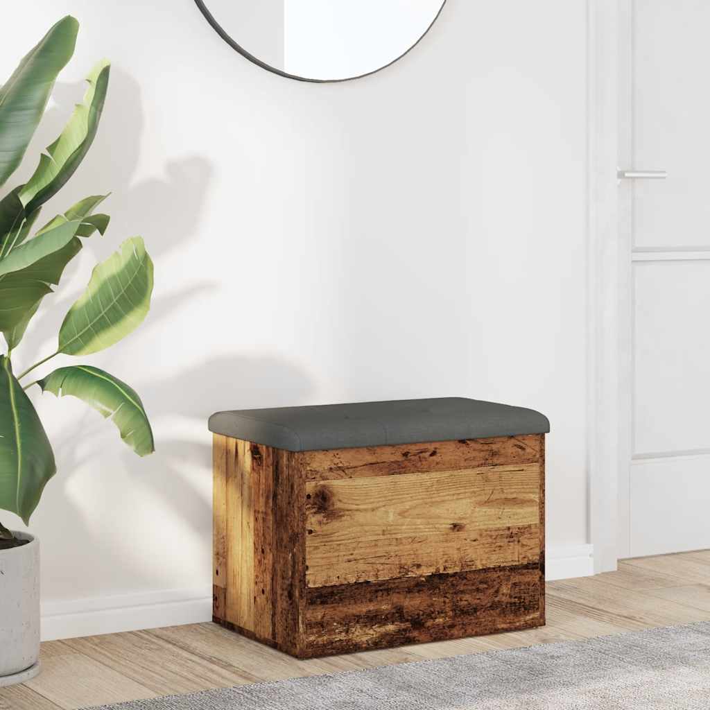 JUNG Vida Sitzbank mit Stauraum Altholz-Optik 62x42x45 cm Holzwerkstoff