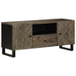 JUNG Vida TV-Schrank Schwarz 105x33x46 cm Massivholz Mango