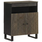 JUNG Vida Sideboard Schwarz 60x33x75 cm Massivholz Mango