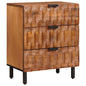 JUNG Vida Nachttisch Braun 50 x 33 x 62 cm Massivholz Mango