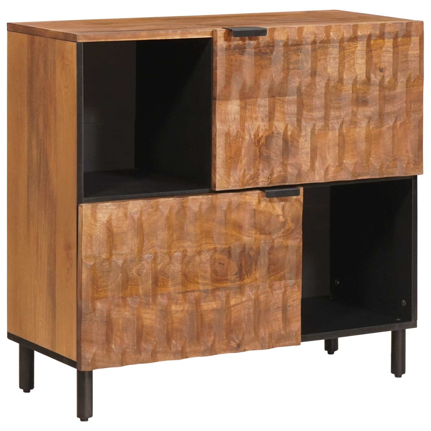 JUNG Vida Sideboard mit Speicher Akazienbraune Oberfläche 80 x 33 x 75 cm