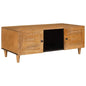 JUNG Vida Couchtisch mit Tür Hellbraun 100 x 54 x 40 cm Massivholz Akazie