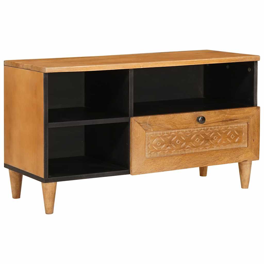 JUNG Vida TV-Einheiten mit Regal Hellbraun 80 x 33 x 46 cm Holzwerkstoff