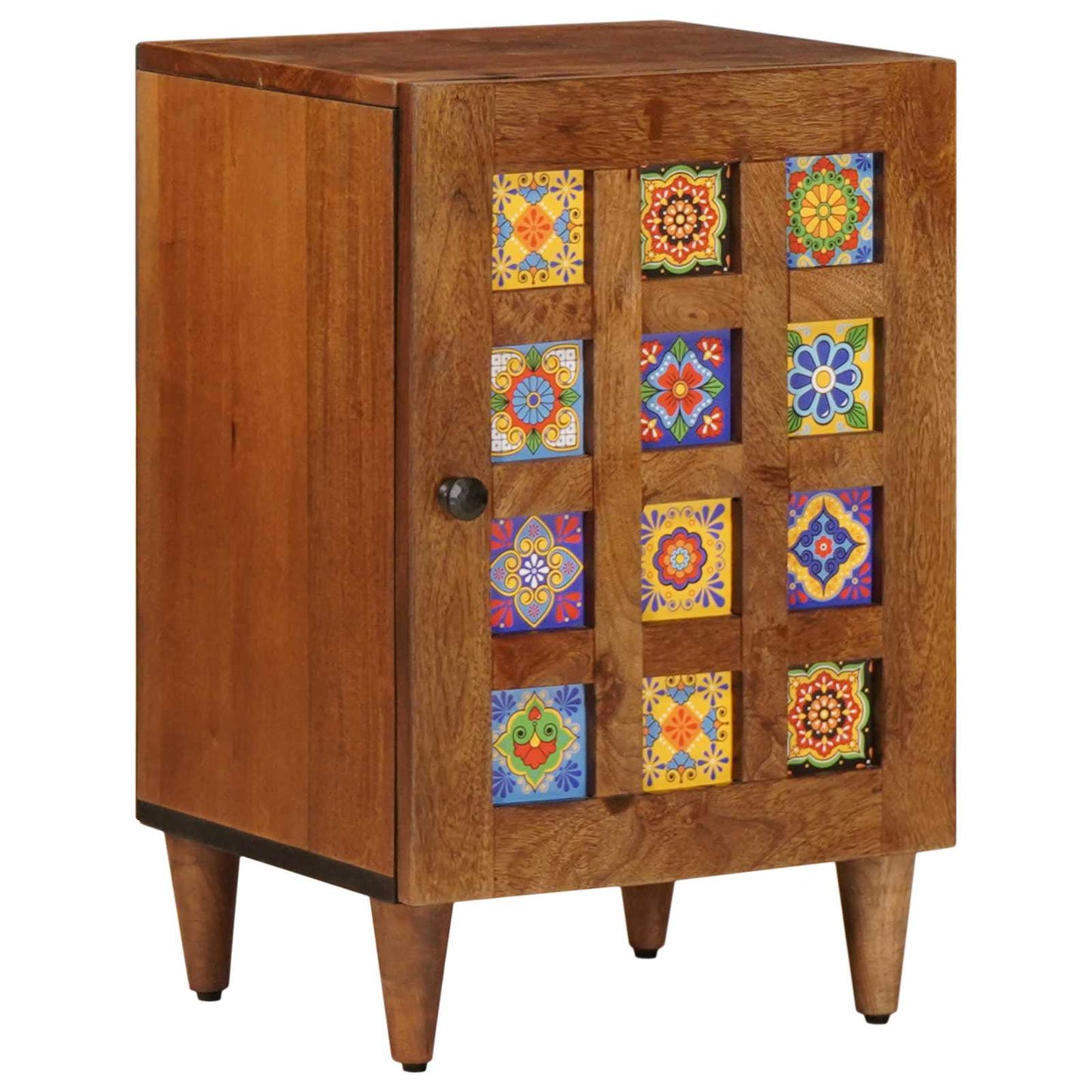 JUNG Vida Badezimmerschrank mit Speicher mit Tür Walnuss 38 x 33 x 58 cm