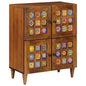 JUNG Vida Sideboard mit Speicher Walnuss 60 x 33 x 75 cm Massivholz Mango