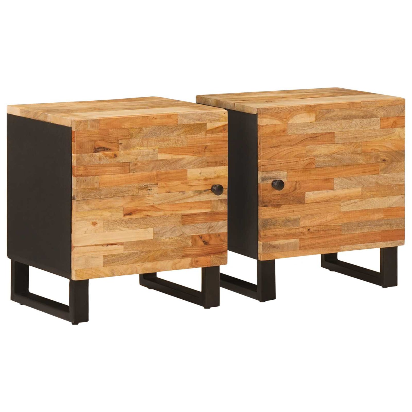 JUNG Vida Nachttisch 2 pcs Braun 40 x 33 x 46 cm Massivholz Mango