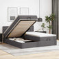 JUNG Vida Ottoman-Bett mit Matratzen Grau 180x200 cm Kunstleder