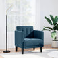 JUNG Vida Sessel mit Armlehnen Blau 53 cm Samt