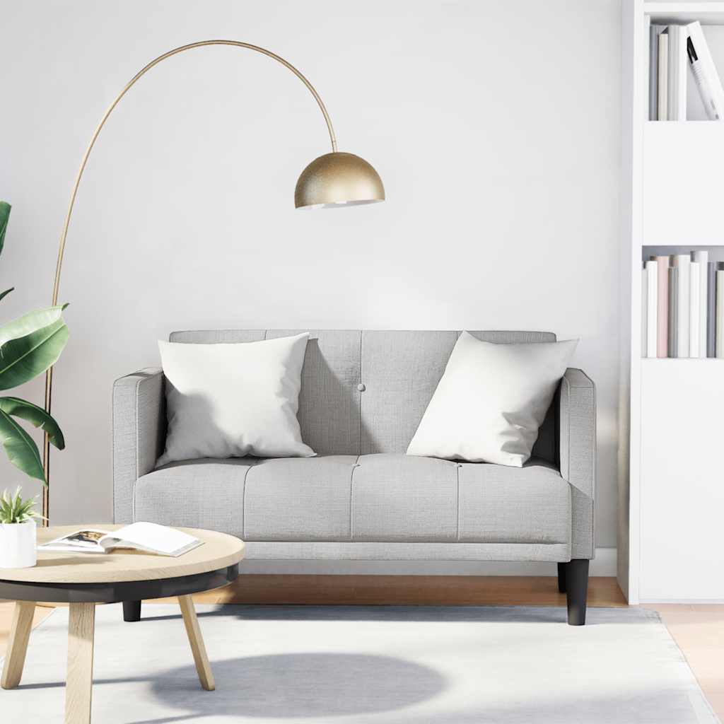 JUNG Vida Zweisitzer-Sofa Wolkengrau 111 cm Stoff