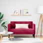 JUNG Vida Zweisitzer-Sofa Weinrot 111 cm Samt